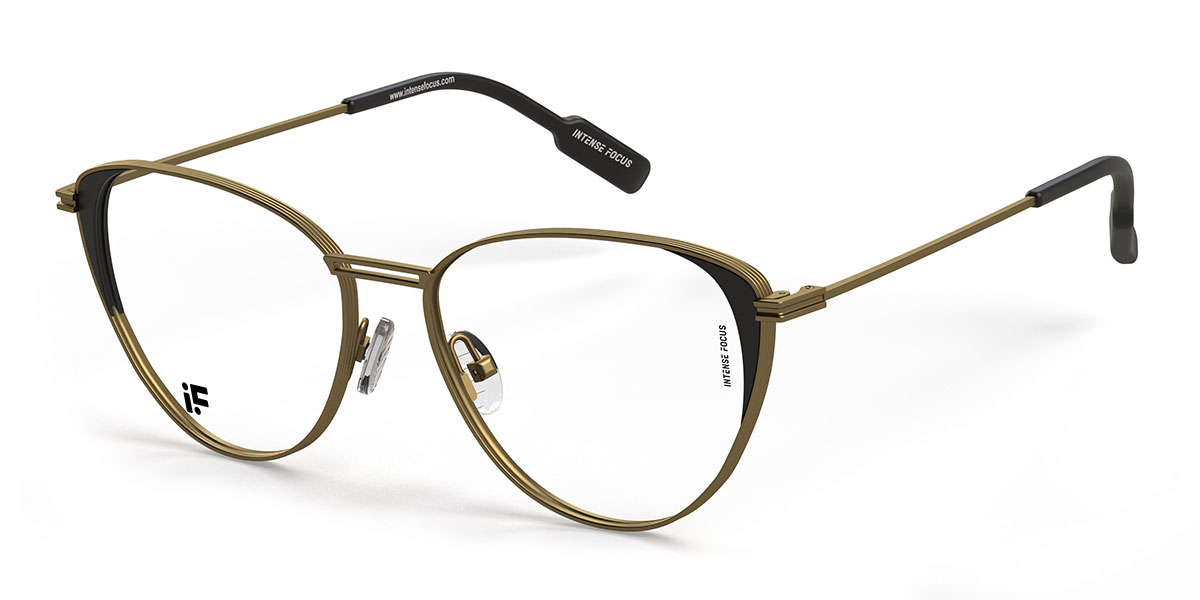 Black Gold Dapper 13 - Cat Eye Glasses