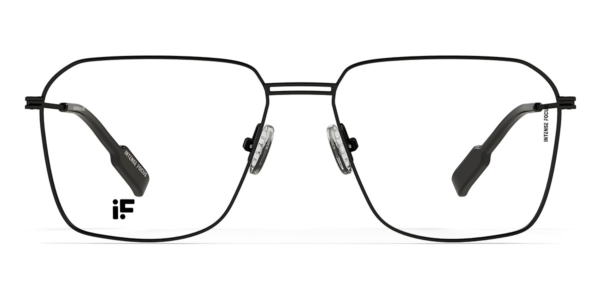 Black Dapper 16 - Square Glasses