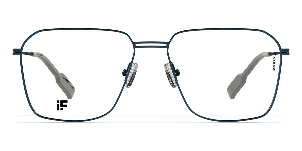 Blue Dapper 16 - Square Glasses