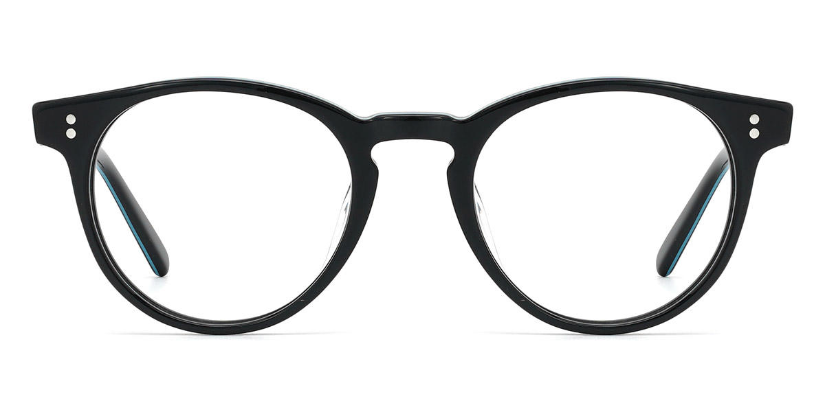 Black Chester - Oval Glasses
