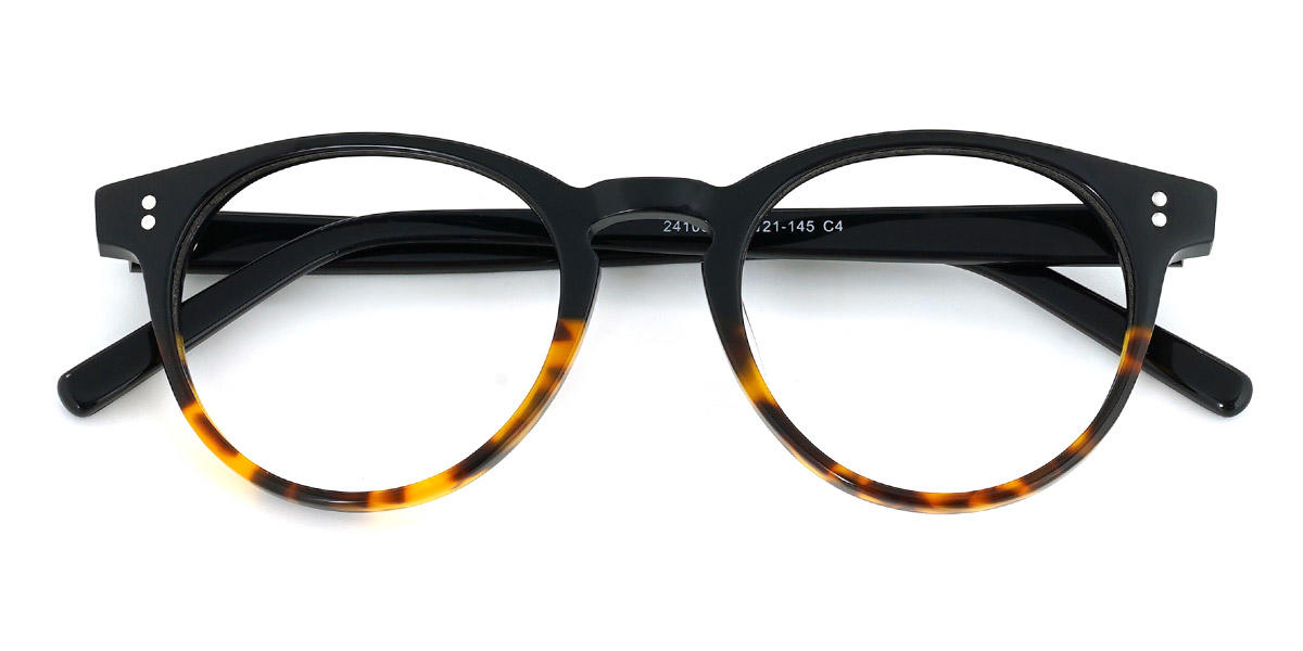 Black Tortoiseshell Chester - Oval Glasses