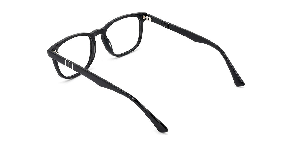 Black Fitzgerald - Rectangle Glasses