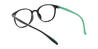 Black Green Sabrina - Oval Glasses