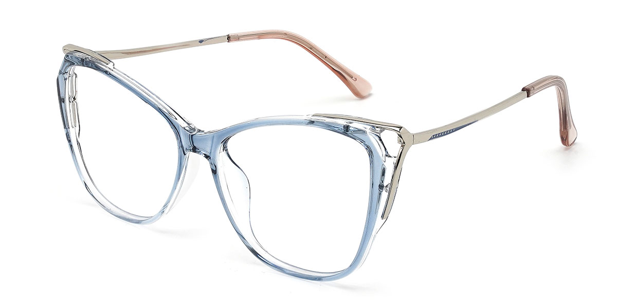 Gradient Blue Kyna - Cat Eye Glasses
