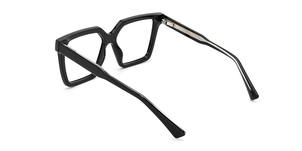 Noir Heather - Square Glasses