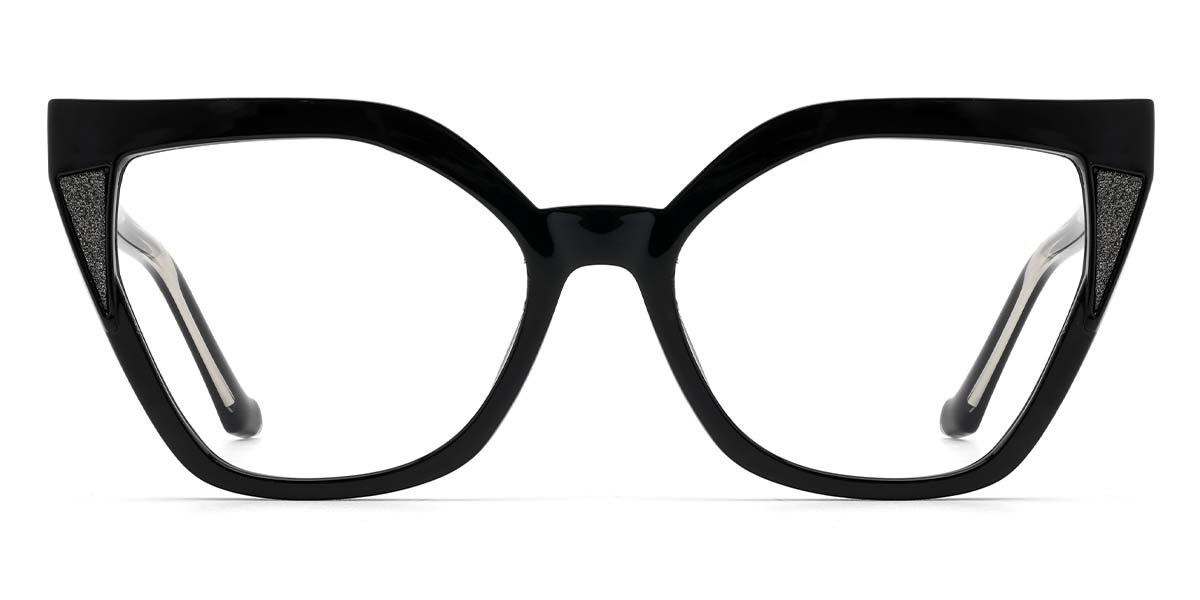 Black Fabian - Cat Eye Glasses