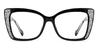 Black Edmund - Rectangle Glasses