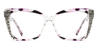Black Purple Edmund - Rectangle Glasses