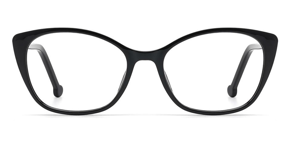 Black Kristin - Rectangle Glasses