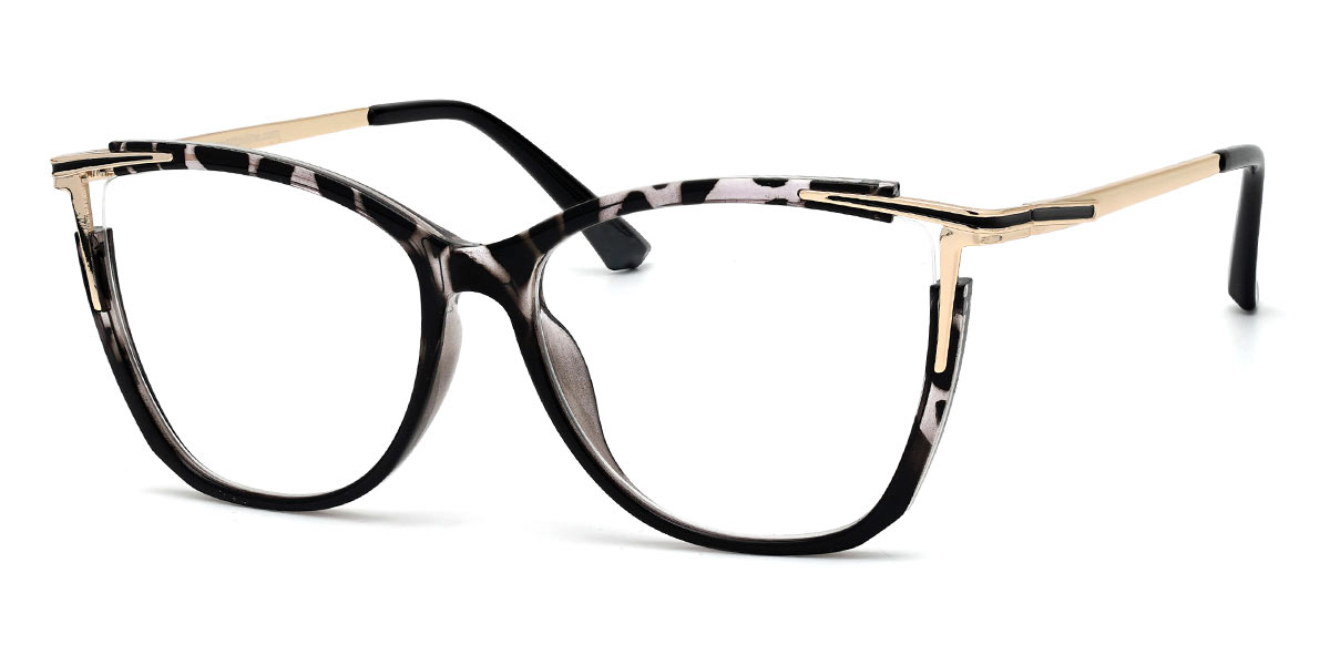 Black Black Tortoiseshell Elora - Cat Eye Glasses