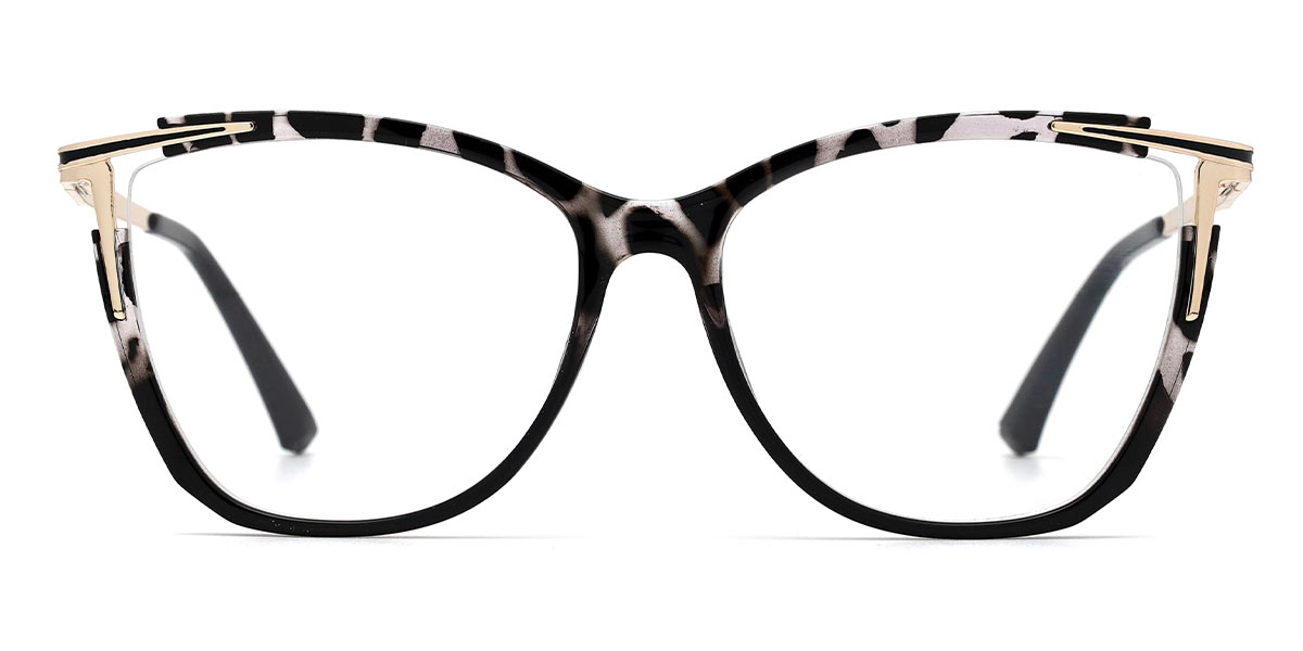 Fekete fekete teknősbéka Elora - Cat Eye Glasses