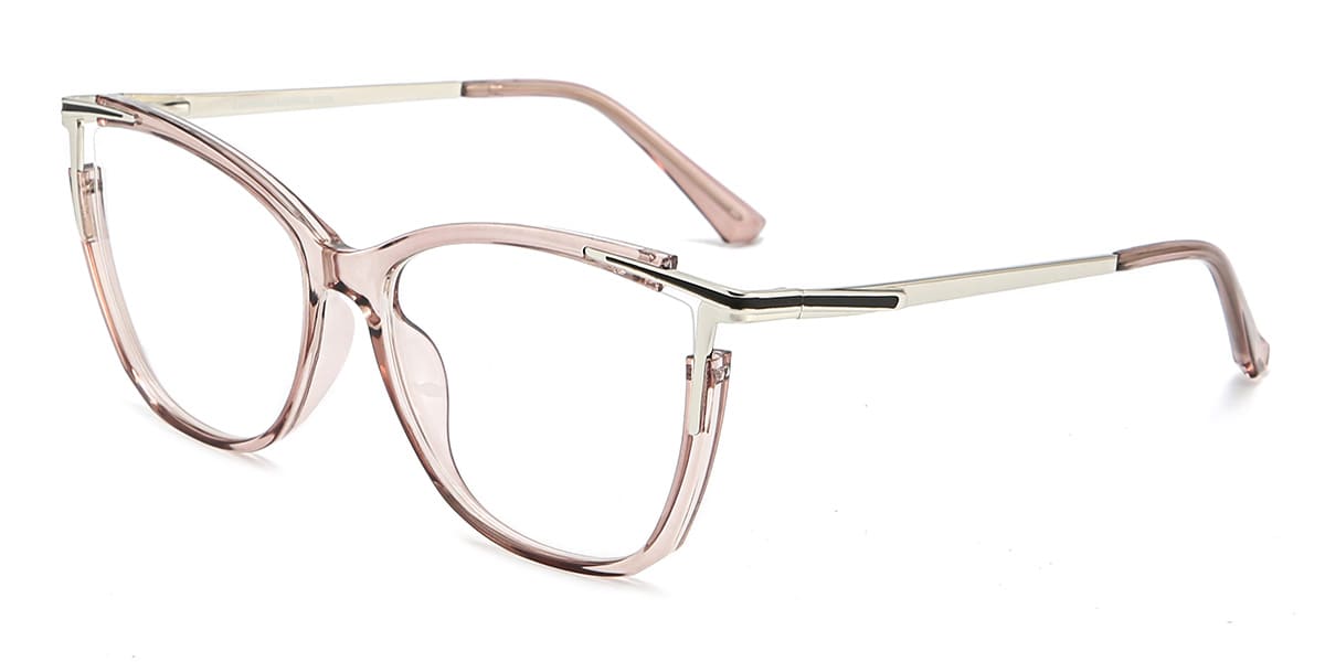 Gris Violet Elora - Cat Eye Glasses