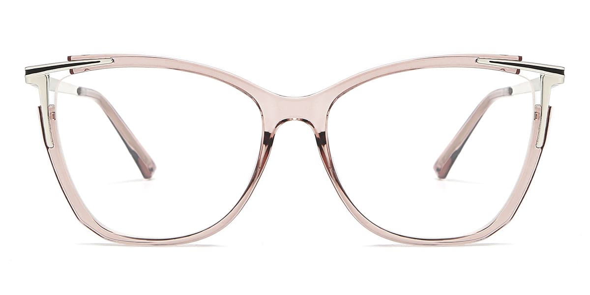Grey Purple Elora - Cat Eye Glasses
