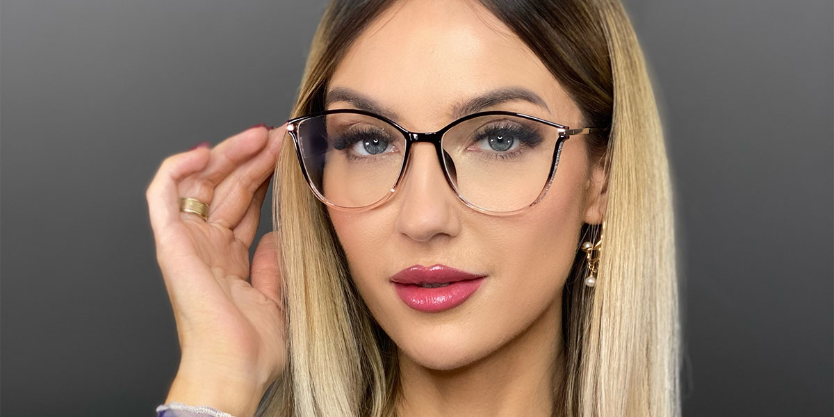 Fekete Tawny Chloe Szemüveg - Cat Eye Glasses