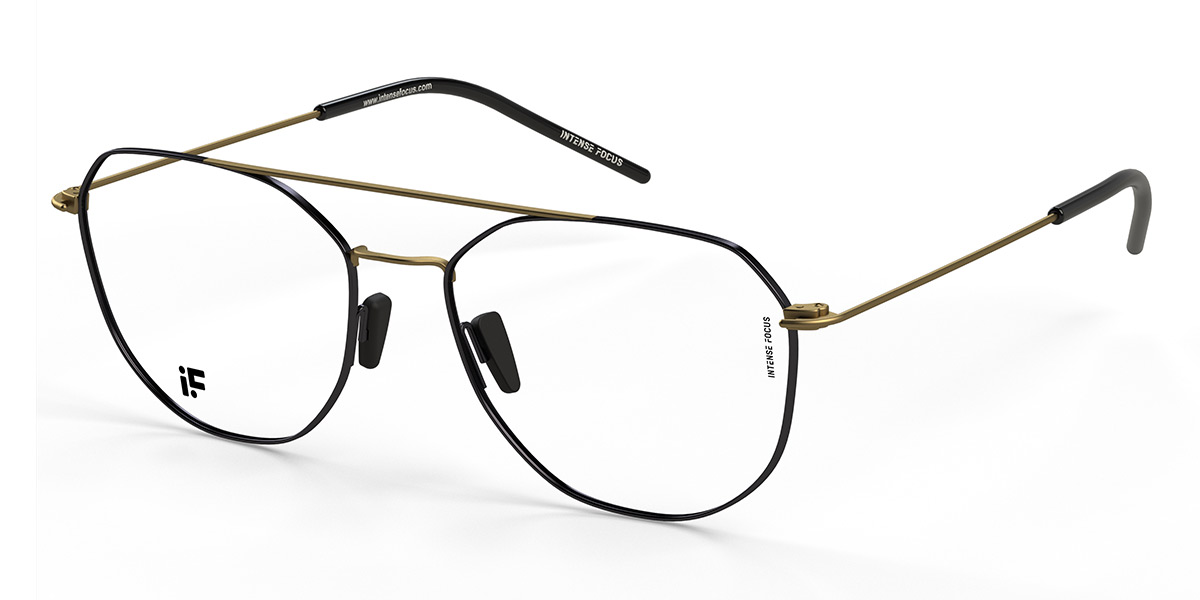 Gold Schwarz Luster 25 - Aviator Glasses