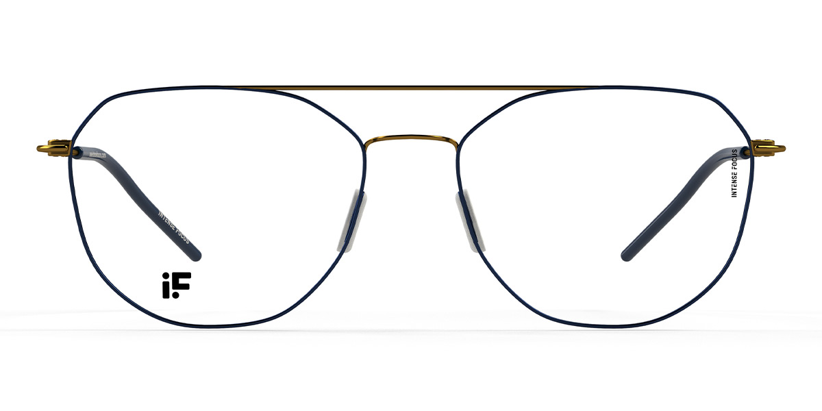 Gold Blue Luster 25 - Aviator Glasses