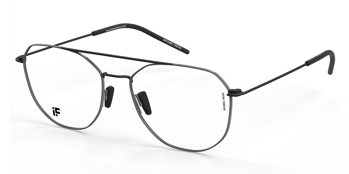 Noir Argent Luster 25 Lunettes - Aviator Glasses