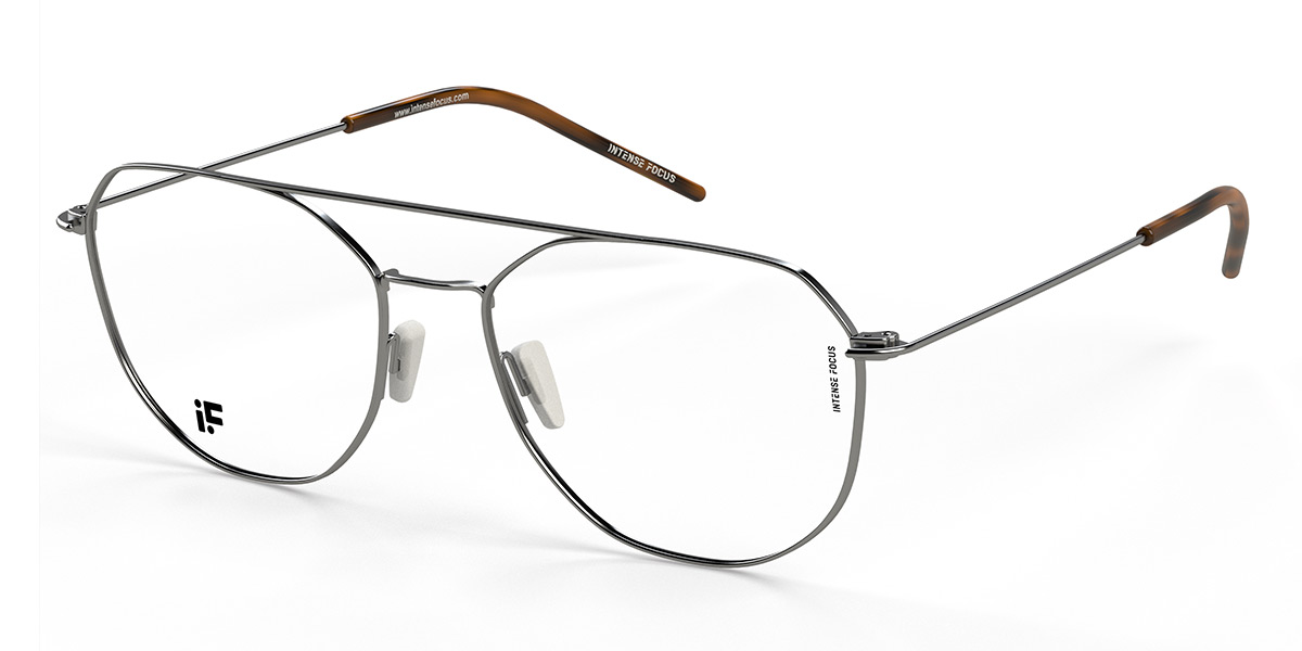 Silver Tortoiseshell Luster 25 - Aviator Glasses