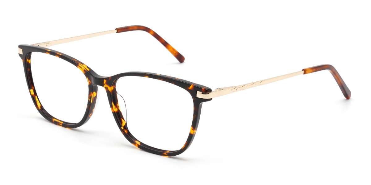 Tortoiseshell Abraham - Rectangle Glasses