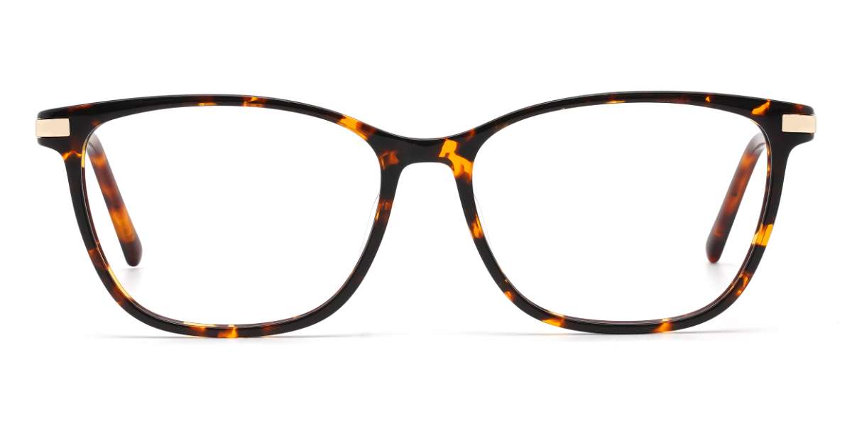Tortoiseshell Abraham - Rectangle Glasses