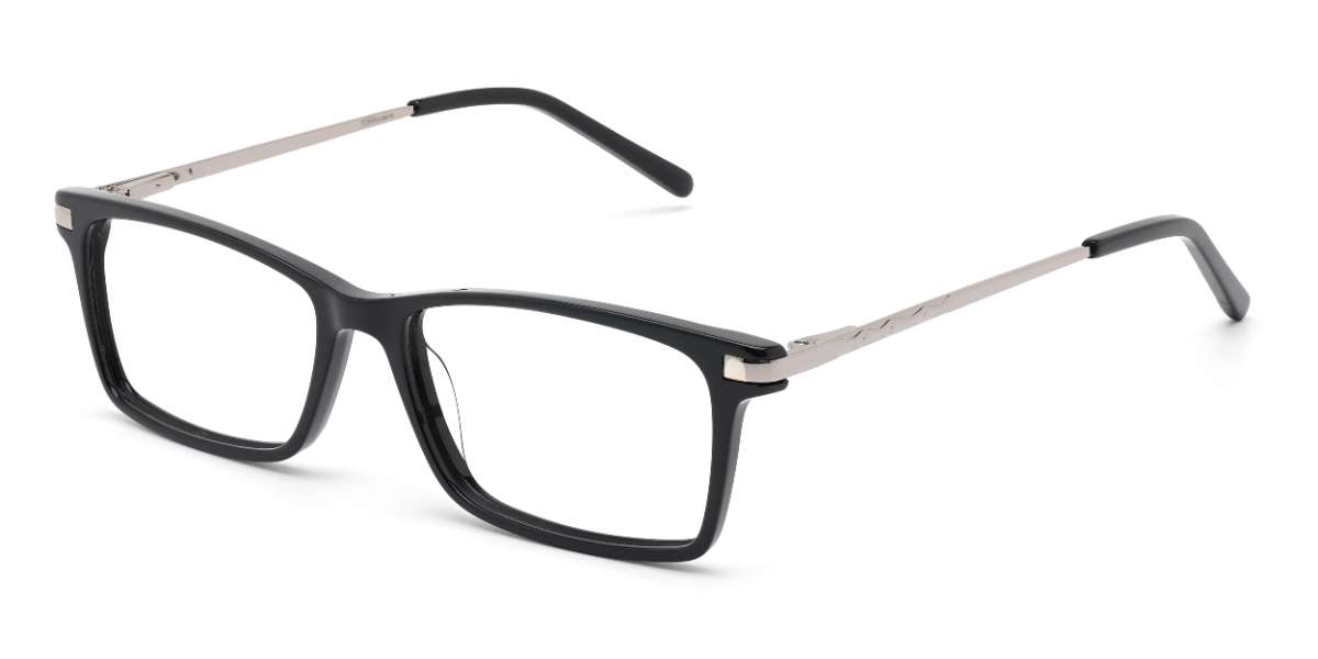 Noir Beacher - Rectangle Glasses