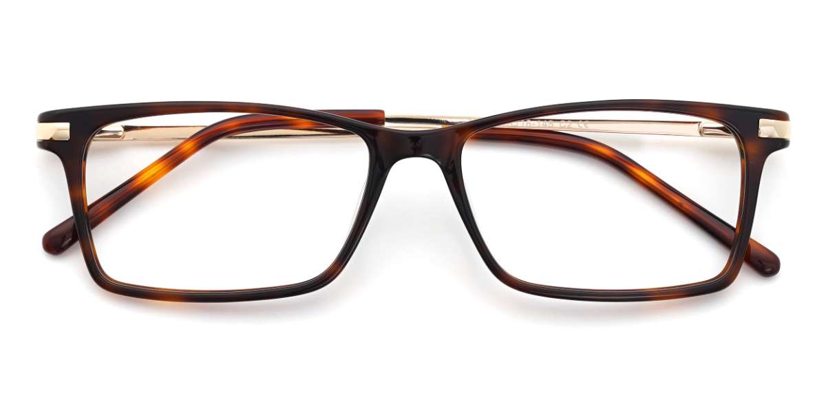 Tortoiseshell Beacher - Rectangle Glasses