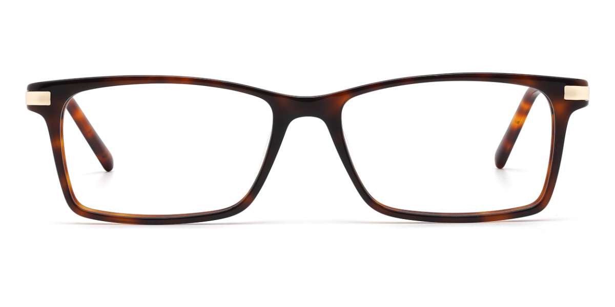Tortoiseshell Beacher - Rectangle Glasses