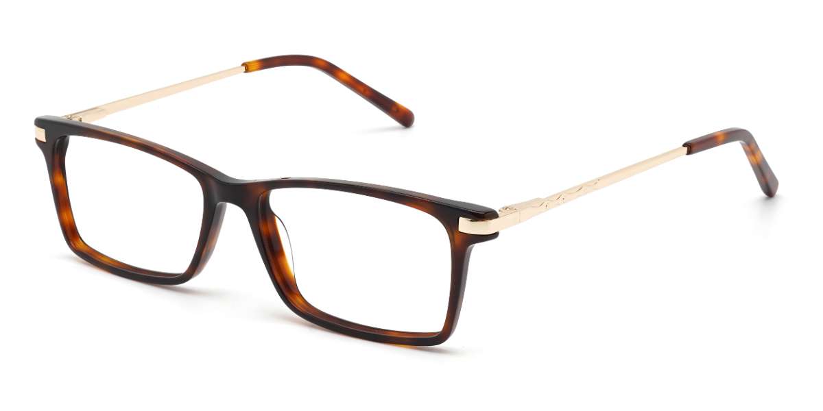 Tortoiseshell Beacher - Rectangle Glasses