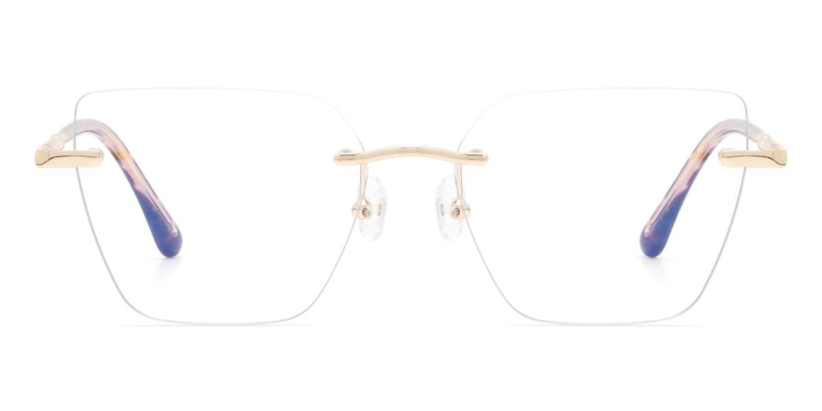 Gold Dennis - Rectangle Glasses