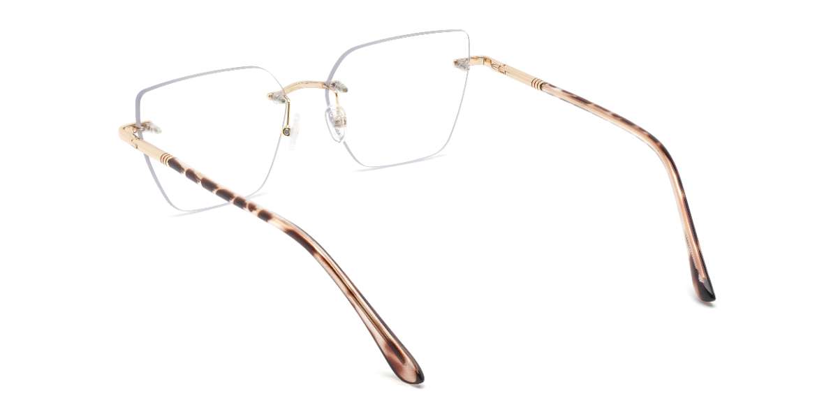 Gold Dennis - Rectangle Glasses
