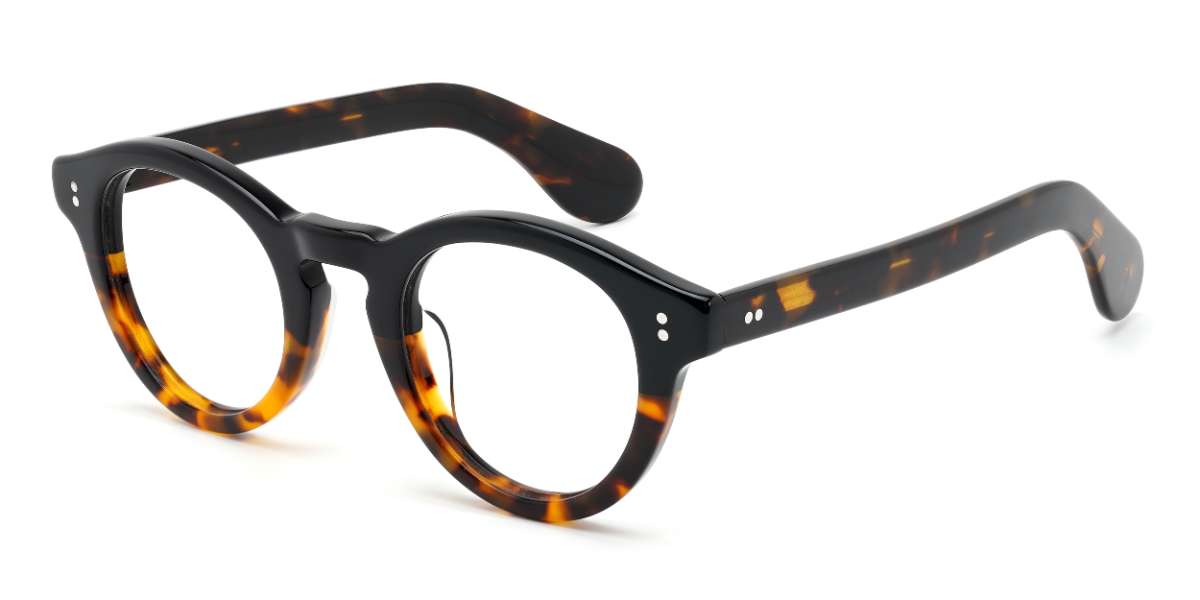 Black Tortoiseshell Franklin - Oval Glasses