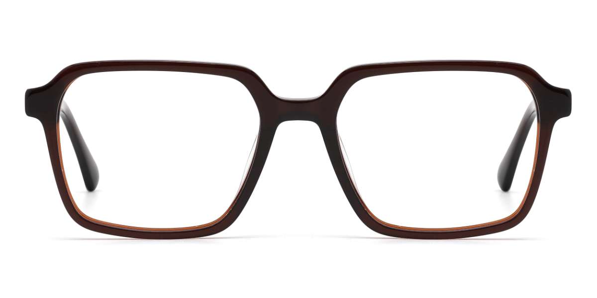 Deep Brown Archer - Rectangle Glasses