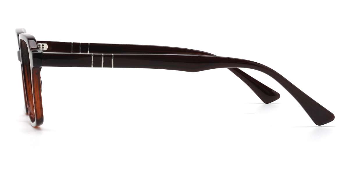 Tief Braun Archer - Rectangle Glasses