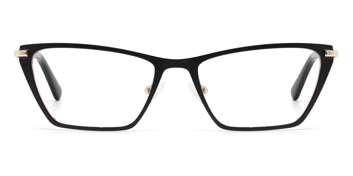 Black Gustave - Rectangle Glasses
