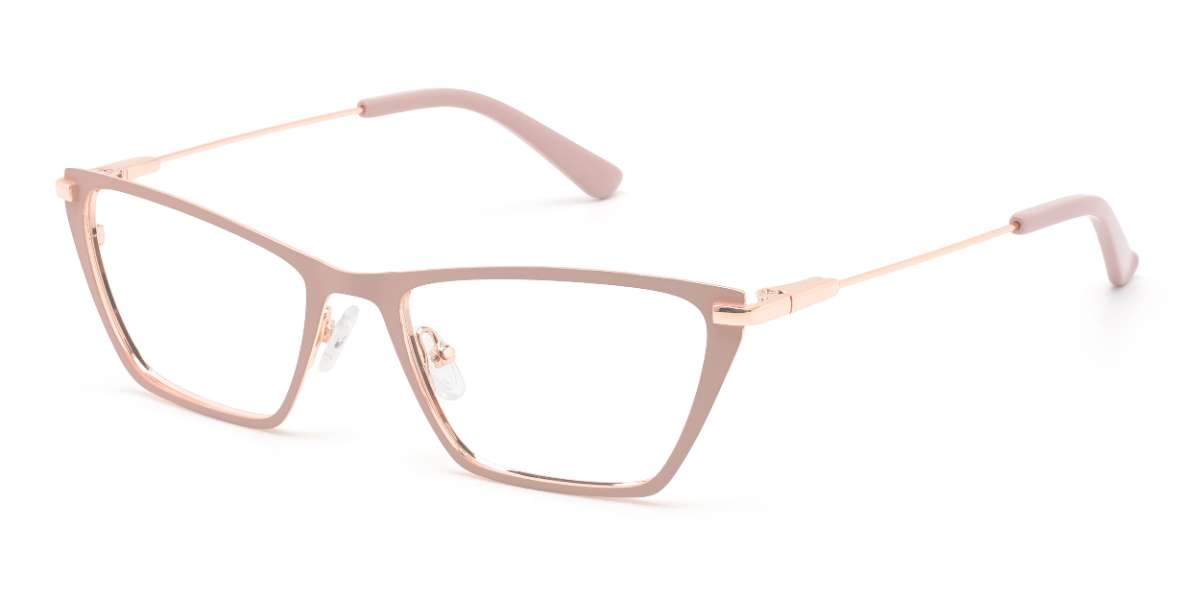 Pink Gustave - Rectangle Glasses