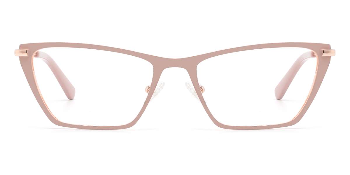 Pink Gustave - Rectangle Glasses