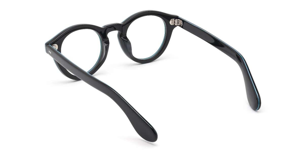 Fekete Franklin - Oval Glasses