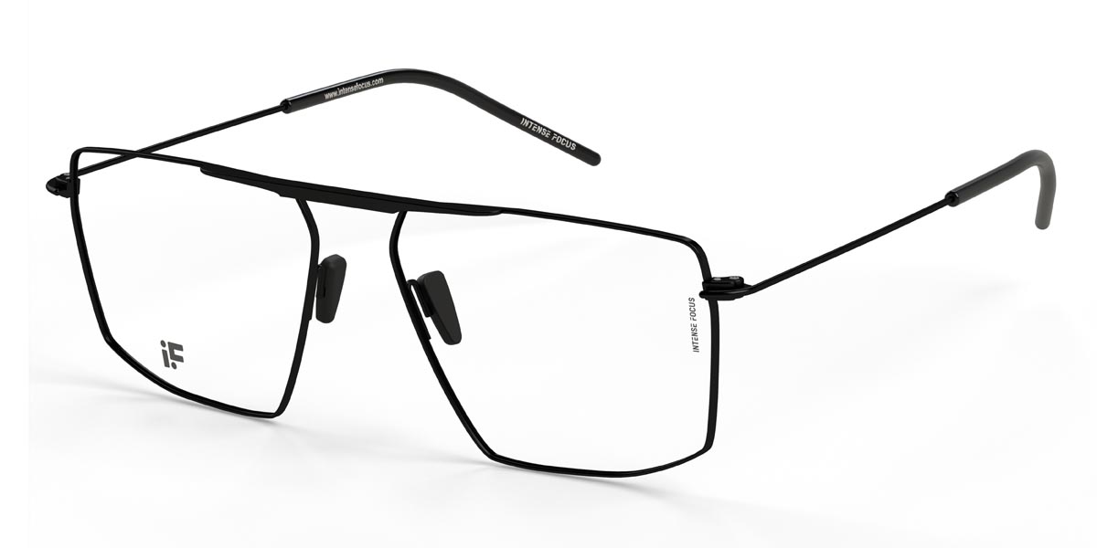 Schwarz Luster 27 - Square Glasses