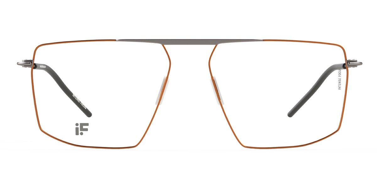 Brown Luster 27 - Square Glasses