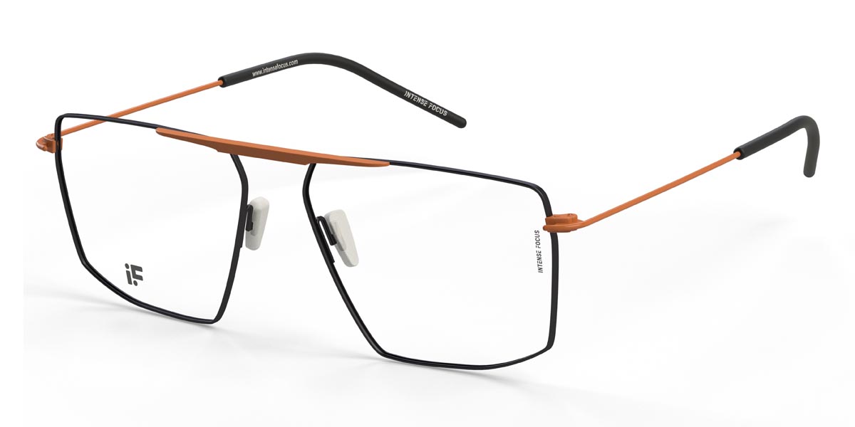 Naranja Negro Luster 27 - Square Glasses