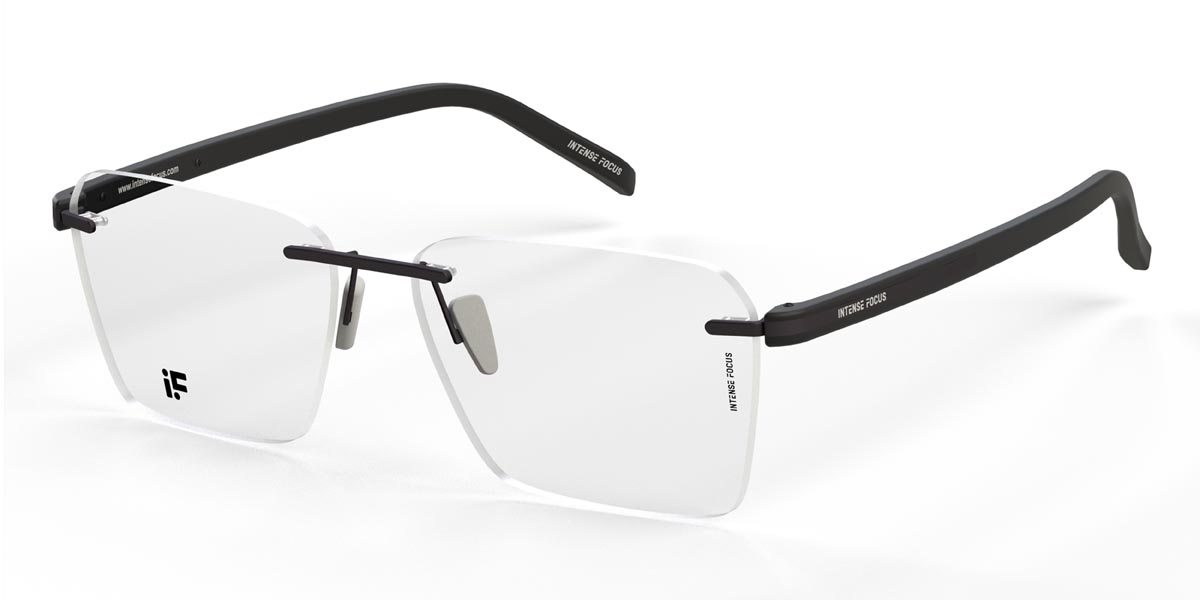 Noir Rimlock 11 - Rectangle Glasses