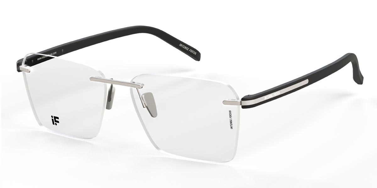 Noir Argent Rimlock 11 - Rectangle Glasses