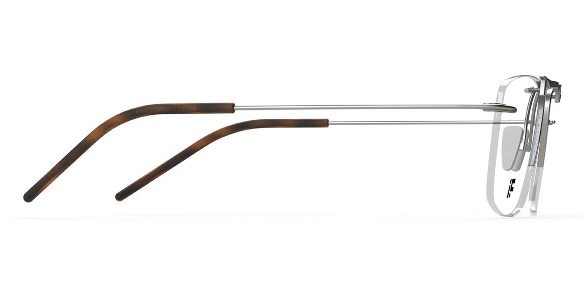 Ezüst Rimlock 9+ - Rectangle Glasses