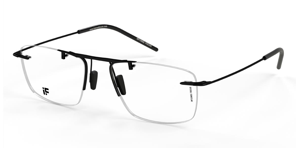 Negro Rimlock 9+ - Rectangle Glasses