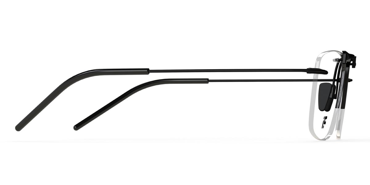 Noir Rimlock 9+ - Rectangle Glasses