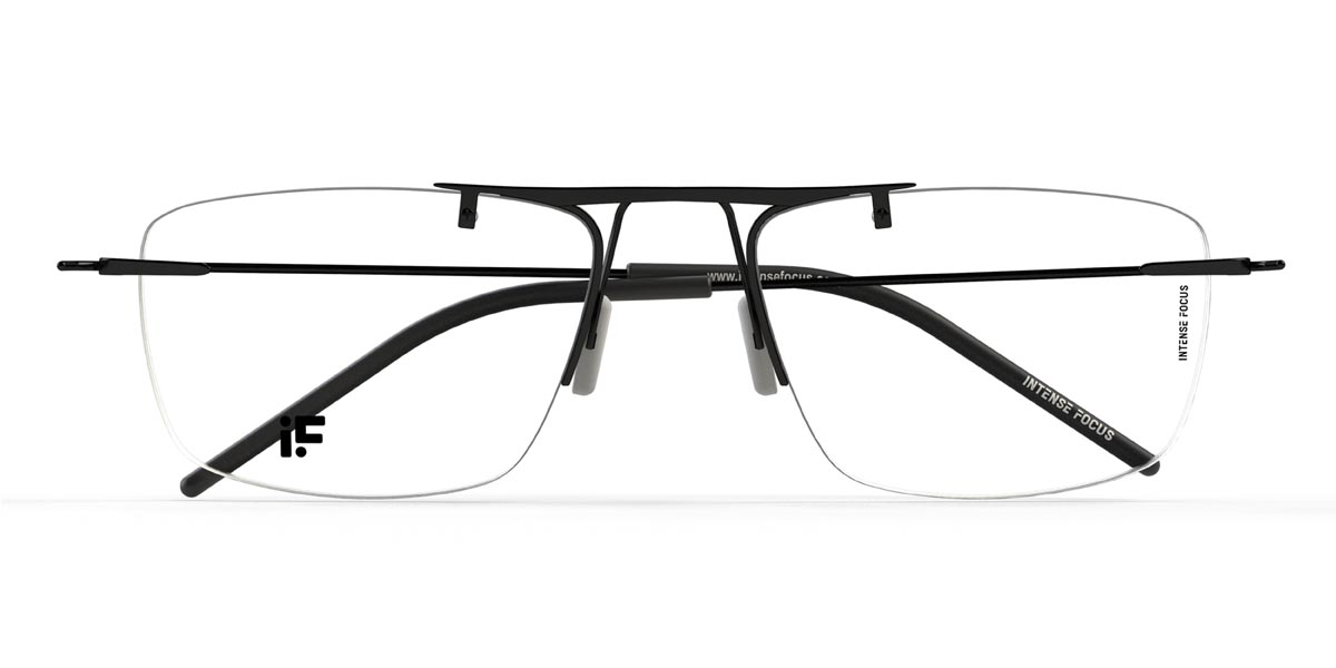 Fekete Rimlock 9+ - Rectangle Glasses