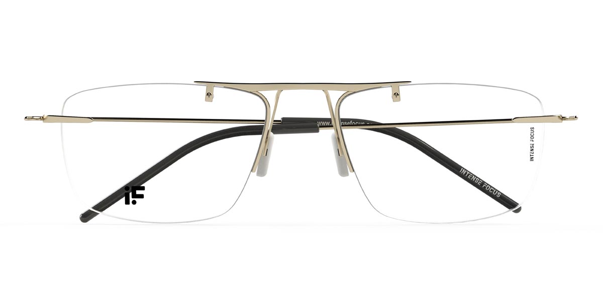 Gold Rimlock 9+ - Rectangle Glasses