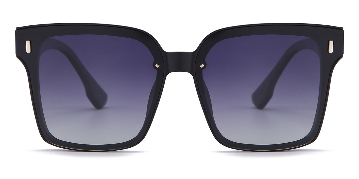 Black Grey Verna - Square Sunglasses
