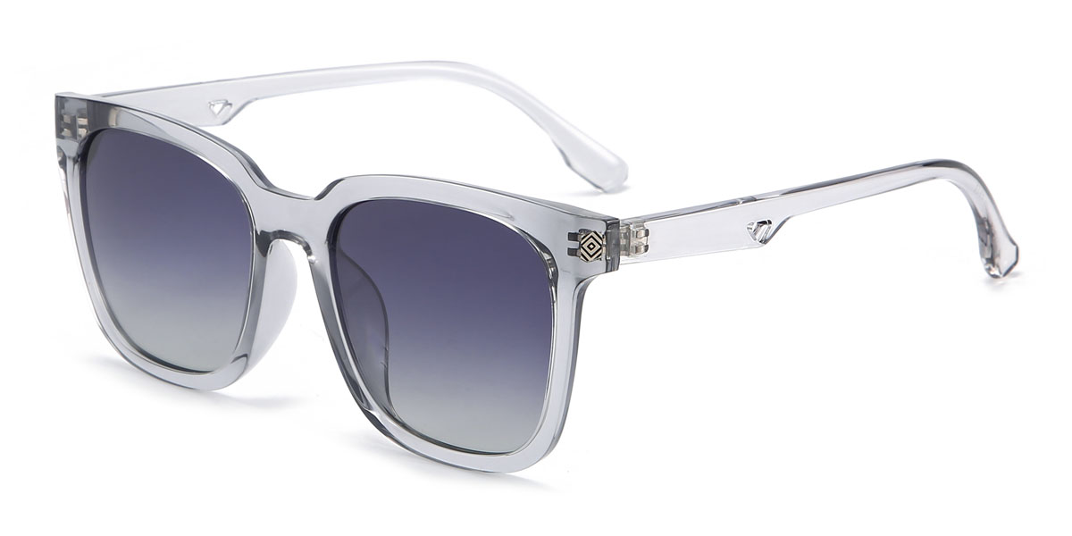 Clear Grey Gradual Blue Raymond - Square Sunglasses