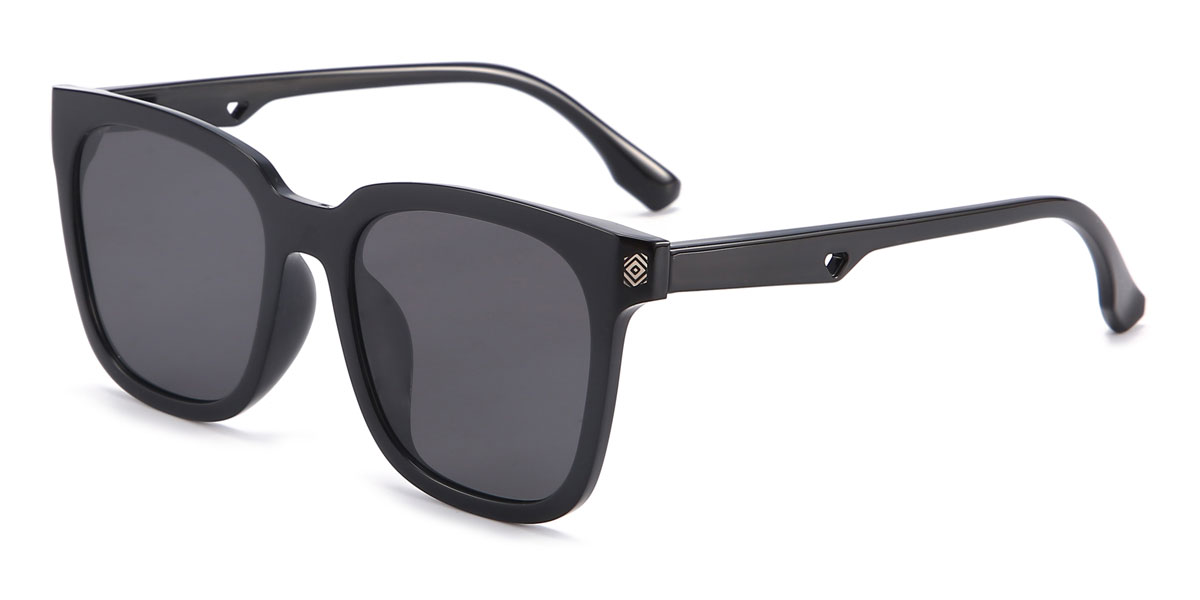 Black Grey Raymond - Square Sunglasses